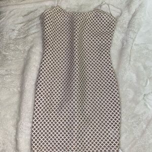Mesh netted Mini dress